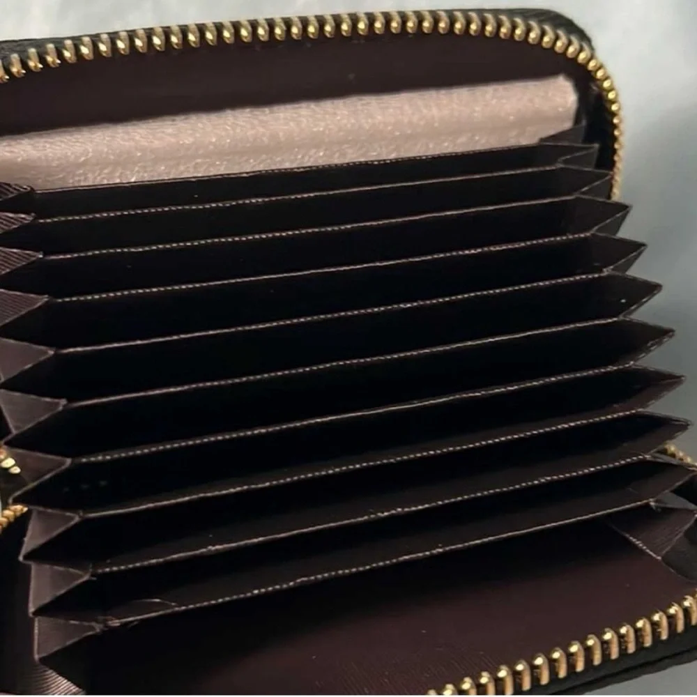 Black Designer Monogram Wallet - Picture 6 of 6